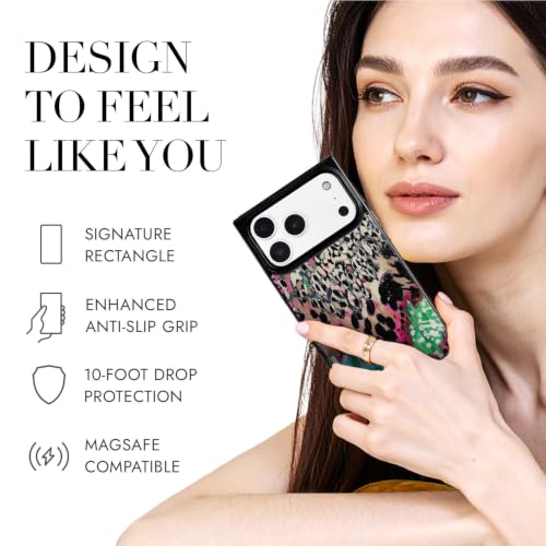 Image of COCOMII Rectangle for iPhone 18 Pro Max /17 Pro Max Case, Botanical Leopard