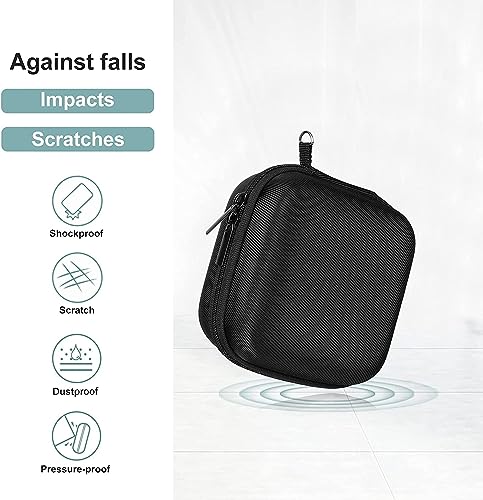Image of VERTUS Hard Eva Box Case Organizer Portable Zipper Carry Cover Mesh Pocket Storage Bag for Marshall Willen Bluetooth Speaker (Black)