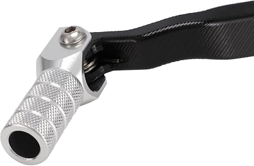 Miniatura 3 de JFG RACING Palanca de cambio de engranajes de motocicleta Punta plegable de varilla extendida CNC para KLR 650 KLR650 1987-2018 Plata