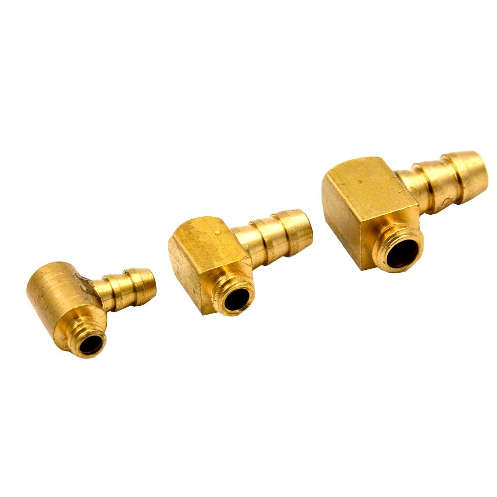 Parts & Accessories 5PC Gasoline M4 M5 M6 Copper Water Nozzle 90 Degree L Type Oil Fuel Water Nipple Faucet for RC Brushless Jet Boat Cooling System - (Color: M5X 5PCS)