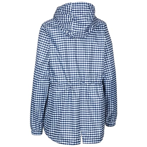 Chaqueta impermeable Trespass Niggle TP75 para mujer talla S de cuadros guingán marino 2
