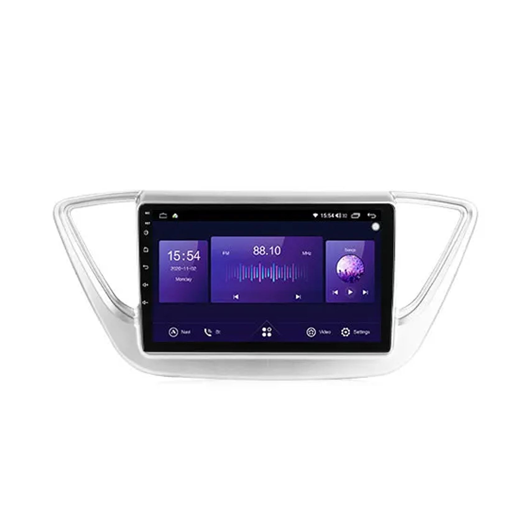 Ekran Carplay dla Hyundai Solaris 2 Verna 2017-2018 Przenośne Radio Samochodowe Z Ekranem Dotykowym Hd, Funkcją Mirror Link I Carplay;, 4 Rdzeń 4G+64G