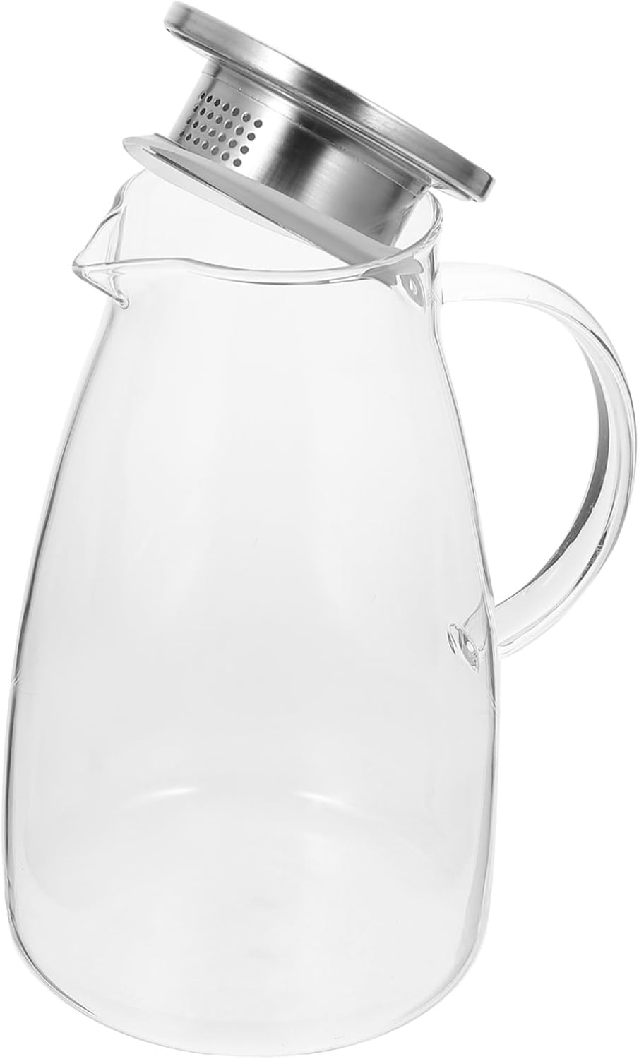 Electric Kettle with Borosilicate Design Integrated Tea Infuser Large Capacity Pitcher for Tea and Cold Water for Home and Parties