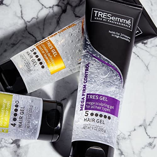 Tresemme Hair Gel, Ultra Firm Control, Frizz Control Volumizing Hair Products, Curly Hair Gel Holds In High Humidity, 9 Oz. #TOP2