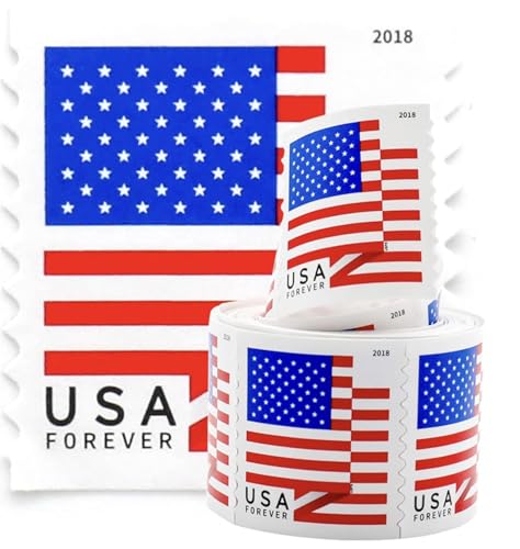 USA Flag Forever First-Class Postage Stamps Coil of 100