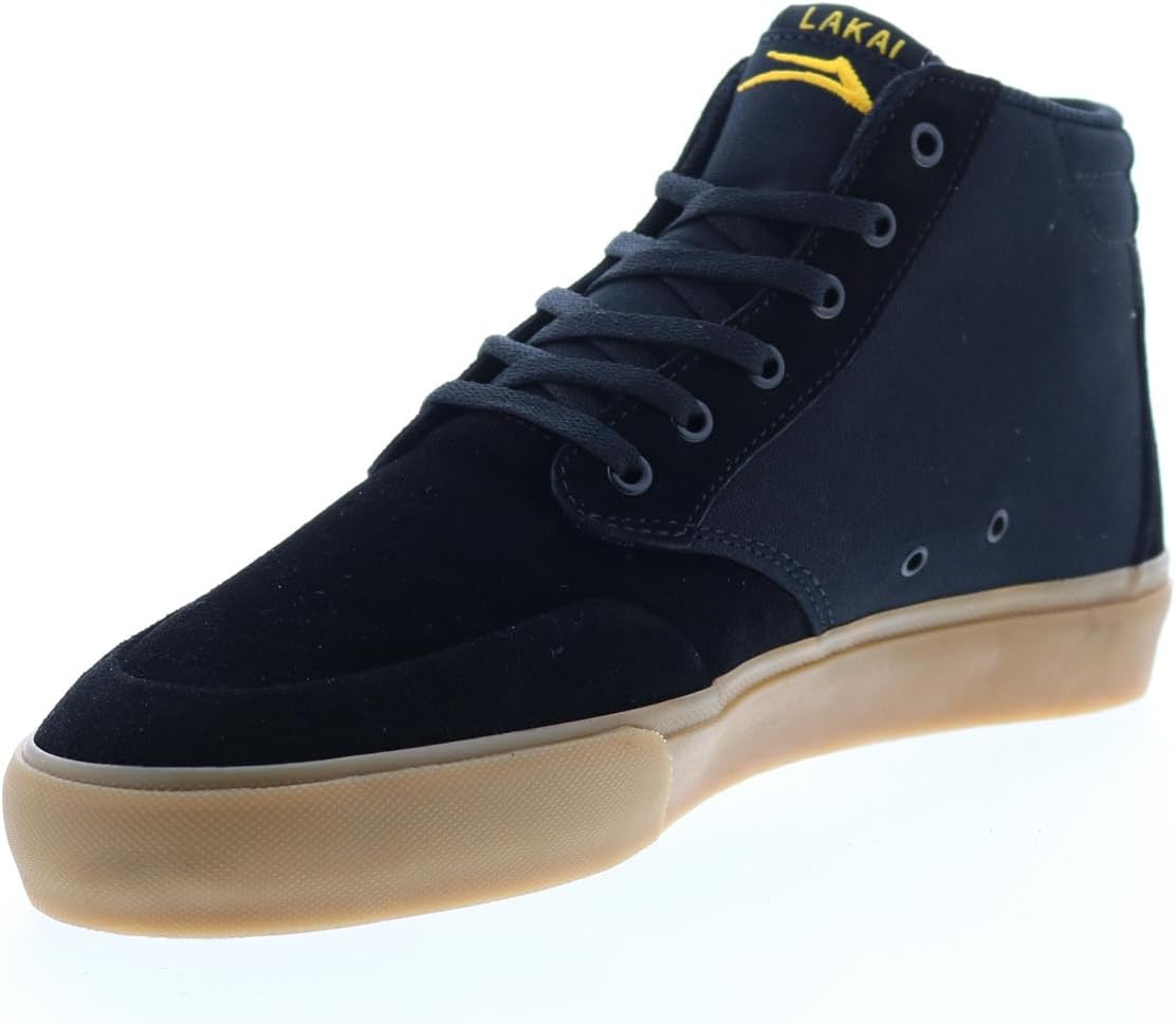 Lakai Riley 3 High Black/Gum Suede 10 D (M)