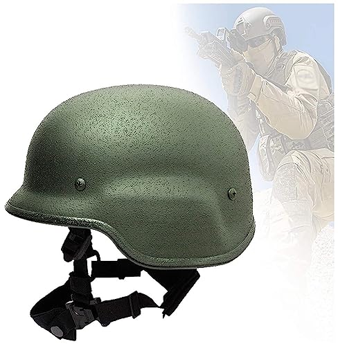 M88 Kugelsicherer Helm, Militär Helm Mit Schutzstufe 2, Hochwertiges Stahlmaterial, Lederschweißstreifen Für Militärisches Training Und Kampf Paintball-Helme B