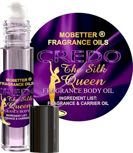 MOBETTER FRAGRANCE OILS Credo The Silk Queen Perfume Body Oil 1-3 oz roll on Glass Bottle