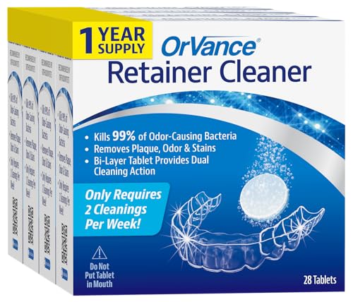 ORVANCE Retainer Cleaner Tablets (1 Year Supply) | Only 2