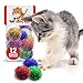 Tuff Kitty Puff Sparkle Ball Cat Toy - 12 Pak