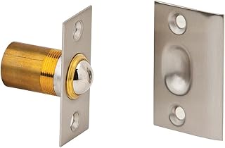 Ives by Schlage 347B15 Schlage Dual Adjustable Ball Catch, 2-1/8 X 1-3/8 in Strike, 7/8 X 1-1/4 in Bore, Satin Nickel