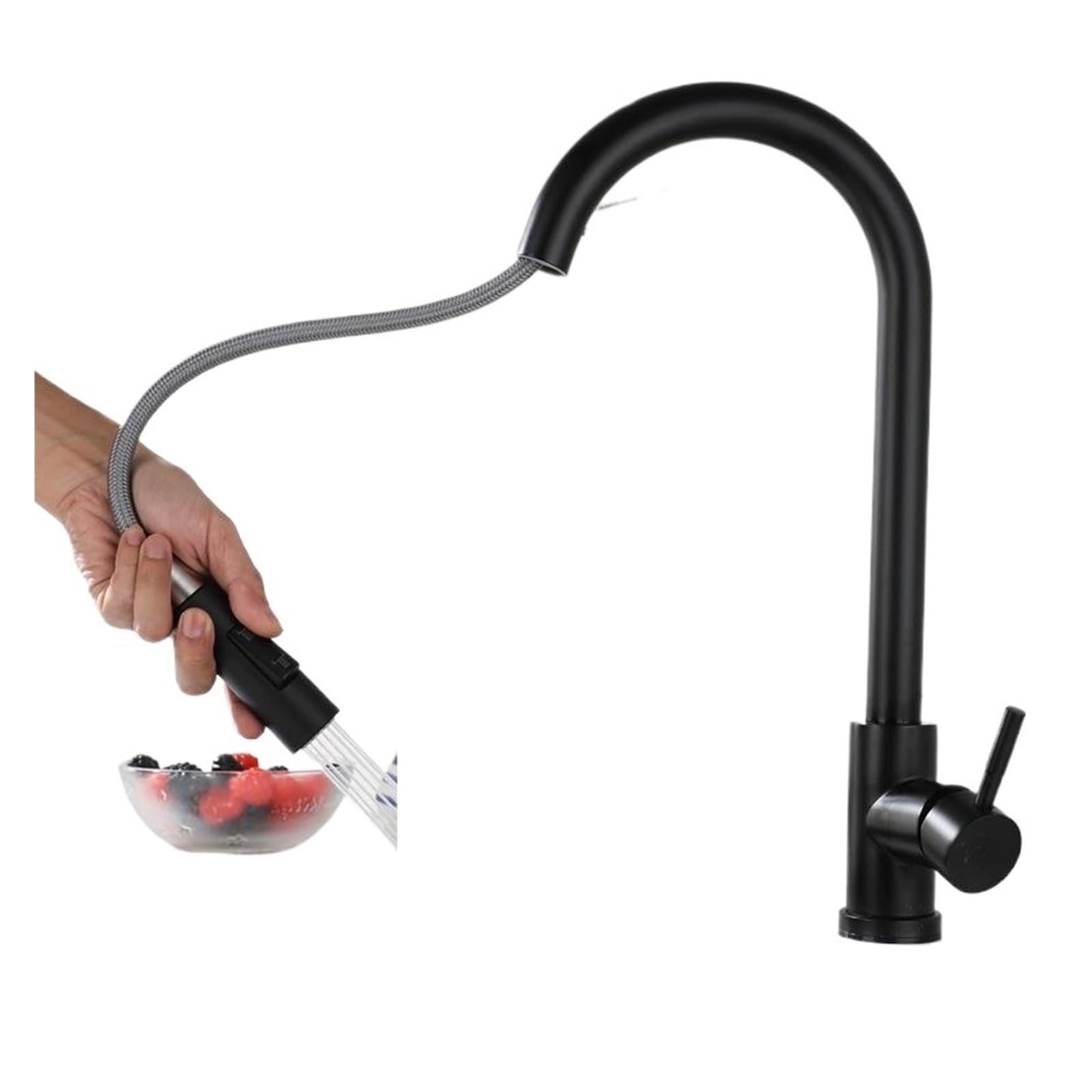 ZYCHSJXA Black Bathroom faucets Compatible with Sink 1 Hole Vanity Faucet Waterfall tap Compa