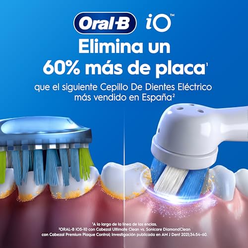 Miniatura 5 de Oral-B Io 2 Cepillo De Dientes Eléctrico Rosa Suave, 1 Cabezal, 1 Estuche De Viaje, 1 Portarrecambios, 3 Modos De Cepillado, Sensor De Presión Y Temporizador, Diseñado Por Braun