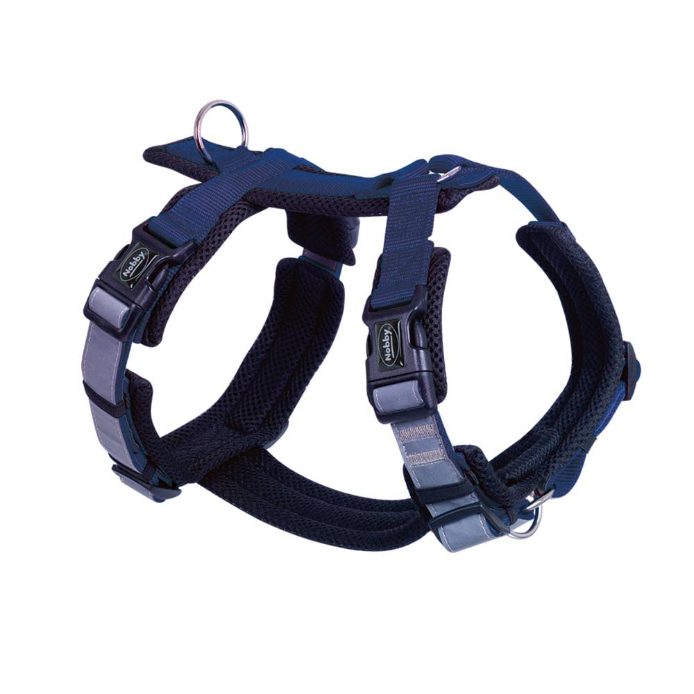 Nobby Daily Walk Comfort Harness Blue S-M: Chest: 32-36 cm, Belly: 48-65 cm, Pack of 1