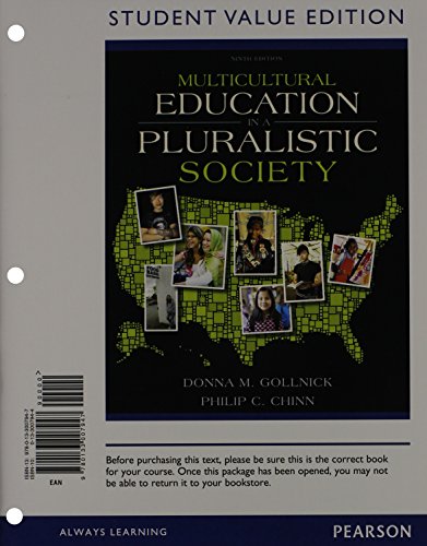 Multicultural Education in a Pluralistic Societ... 0133007944 Book Cover