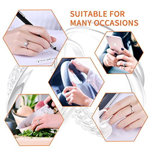 ANZAILALA Ring Size Adjuster for Loose Rings - 4 Sizes Clear Ring Sizer Resizer Fit Spiral Silicone Tightener Set(4 Pcs) - Image 5