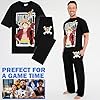One Piece Pajama Set for Men, Teens, Cotton Lounge Set with Graphic Tee and Pajama Pants, Anime PJs Sleepwear, Gifts for Men - Image 2