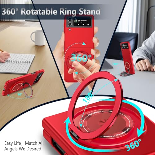 Funda protectora Samsung Z Flip 4 resistente a caídas con giro 360 3
