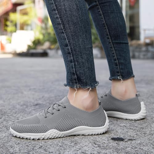 Image of Barefoot Shoes Women Tennis Gym Zero Drop Trail Minimalist Sneakers | Zero Drop 丨Minimalist丨Lightweight Material丨Breathable Mesh丨Non-Slip丨Machine Washable