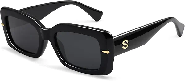 SOJOS Square Thick Sunglasses for Women Fashion Sunglasses Polarized Rectangle Sunnies SJ2367