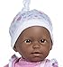 JC Toys La Baby African American 11-inch Small Soft Body Baby Doll La Baby | Washable |Removable Pink Floral Outfit w/Hat, Pacifier & Blanket | for Children 12 Months +