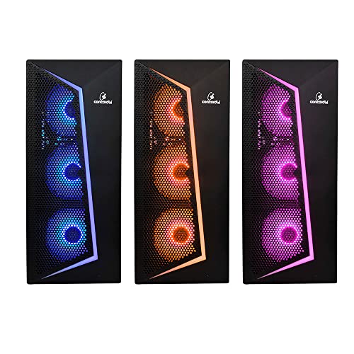 Gabinete Gamer Concórdia Storm X360 Rgb Com Fans