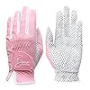 BAROBIRDIE Left Hand Golf Gloves Women 2 Pack Girl Ladies Sports Silicon Non-Slip Extra Grip All Weather Season Tennis