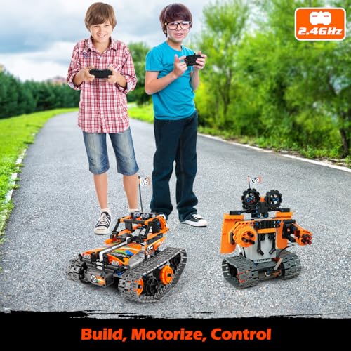 Building Toys STEM Robot Kit for Kids Ages 8-12, Remote Control Erector Sets Engineering Robotics Kits, Educational Birthday Gift for Boys & Girls 5-7 9 10 11 13 14+ Year Old - Image 4