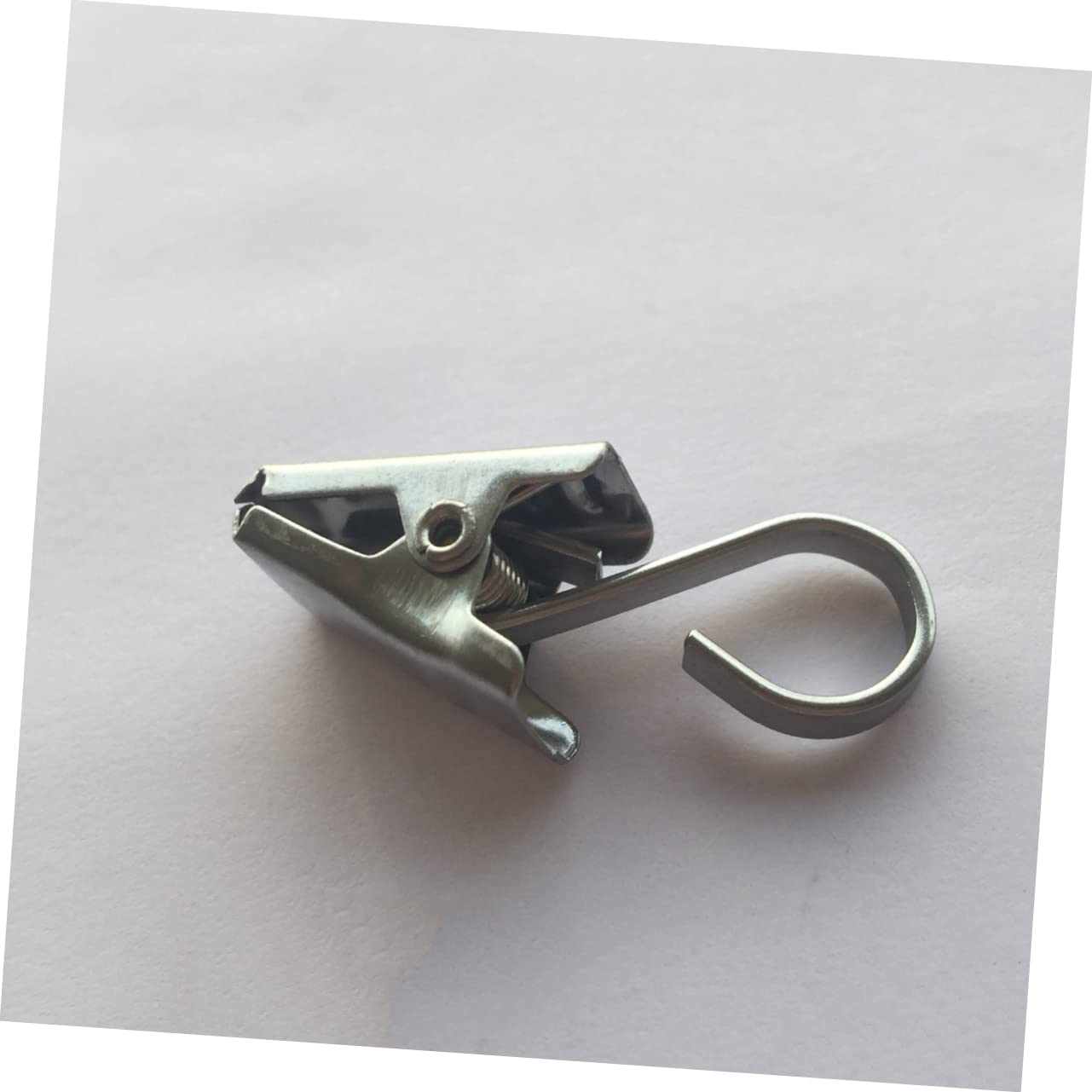 Yardenfun 30 Pcs Stainless Steel Curtain Clips with Hook Heavy Duty Drapery Rings for Easy Installation for Home Office School and Clinic Use