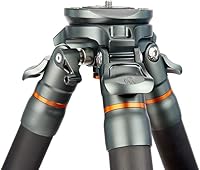 Vista 5 de 3 Legged Thing Legends Mike - Trípode de base de nivelación de fibra de carbono, 3 secciones ajustables para cámara y video con base de nivelación