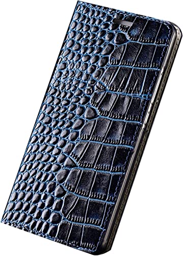 Étui portefeuille iPhone 14 bleu protection intégrale avec béquille et charge sans fil