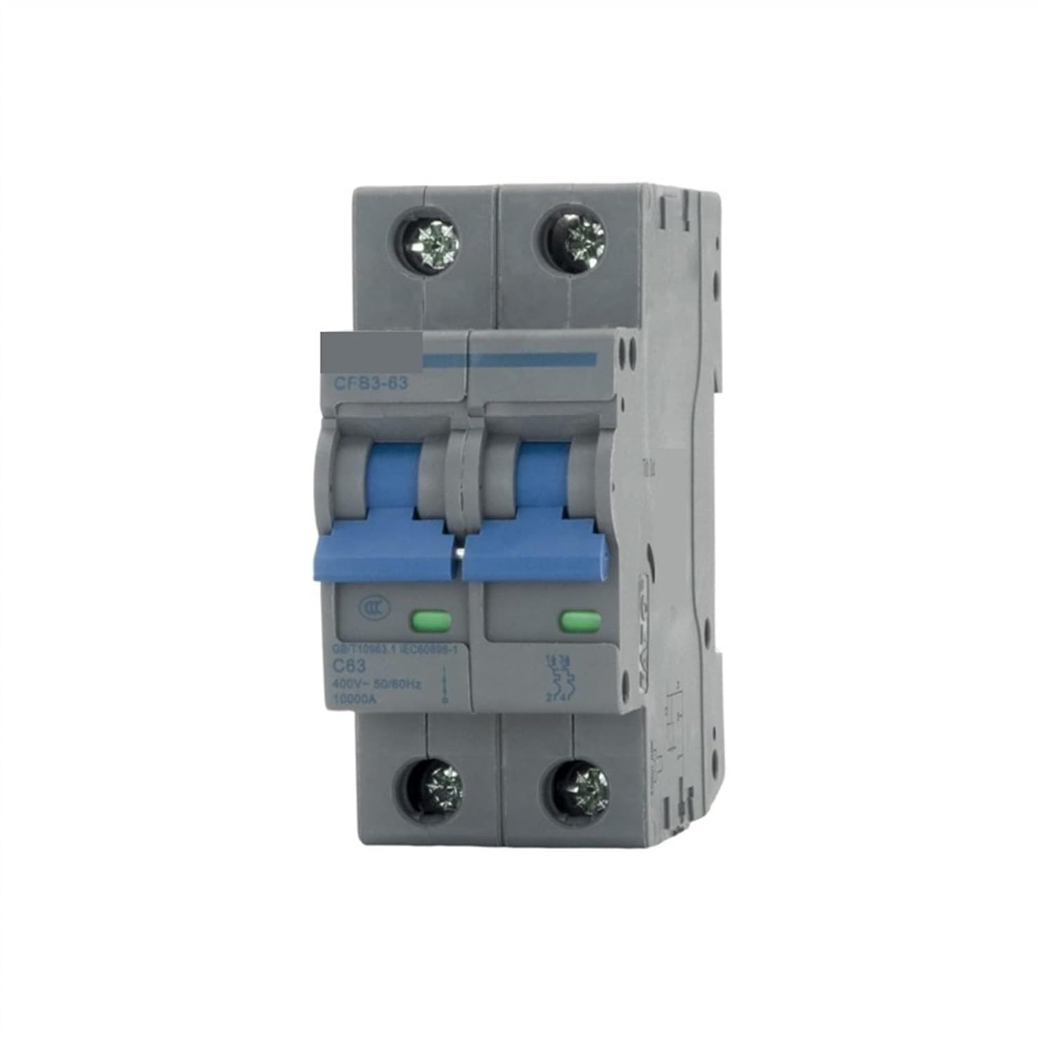 Disyuntor MCB AC 2P para solucionar subidas de tensión imprevistas en la instalación eléctrica