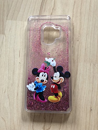 Mickey & Minnie Mouse Sparkle Liquid Glitter Quicksand Case For Galaxy S9 Plus - Ship From NY# 2