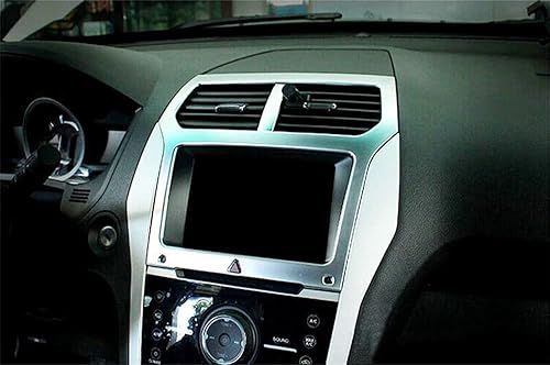 Miniatura 6 de L2R para Ford Explorer 2011 2012 2013 2014 2015 Accesorios interior del coche Dashboard consola navegación cubierta marco marco ABS mate 1 unid
