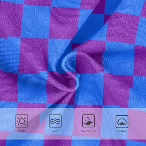 Navy and Purple Buffalo Checkered Toddler Girls's Underwear 2T3