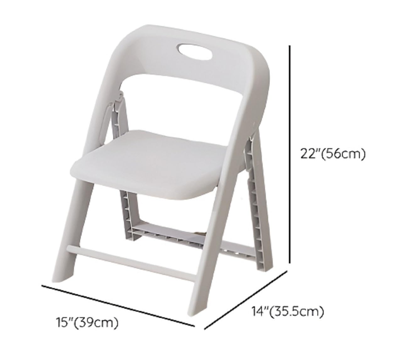 Kids Foldable Chair (White-1) 1