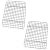 P&P CHEF Mini Grid Baking Racks Pack of 2, Stainless Steel Cooking Rack for Roasting Drying Grilling, 8.75'' x 6.25'' x 0.75'', Oven & Dishwasher Safe, Heavy Duty & Non Toxic