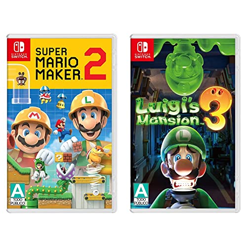 Super Mario Maker 2 - Standard Edition - Nintendo Switch + Luigi's Mansion 3 - Standard Edition - Switch