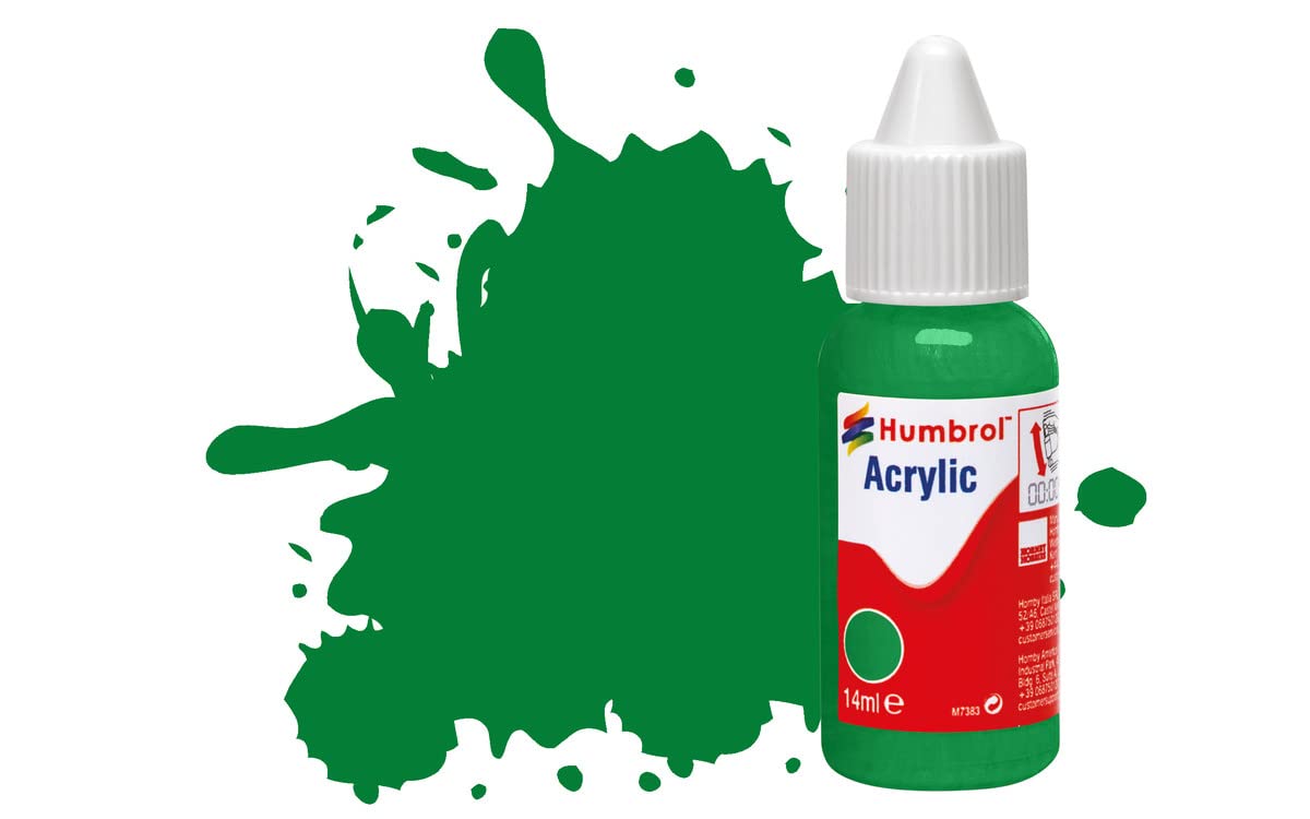 Humbrol DB0002 Acrylic Paint No 2 Emerald Green - Gloss,14 ml (Pack of 1)