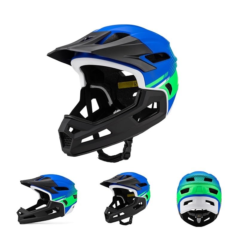 Casco de bicicleta adultos integral desmontable para deportes