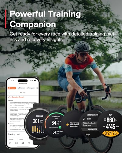 SUUNTO Race GPS Sports Watch, 1.43" AMOLED Touchscreen w/ Crown Button, 26 Days Battery Life, Training & Sleep Health Tracking, Dual-GNSS, 16GB Global Offline Maps, Lightweight for Running, Black - Image 7