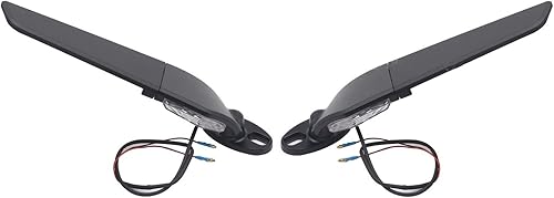 Miniatura 1 de EMLEVO Espejo retrovisor giratorio ajustable para motocicleta Yamaha YZFR6 YZF R6 R6S 2004-2015 (color negro 1)