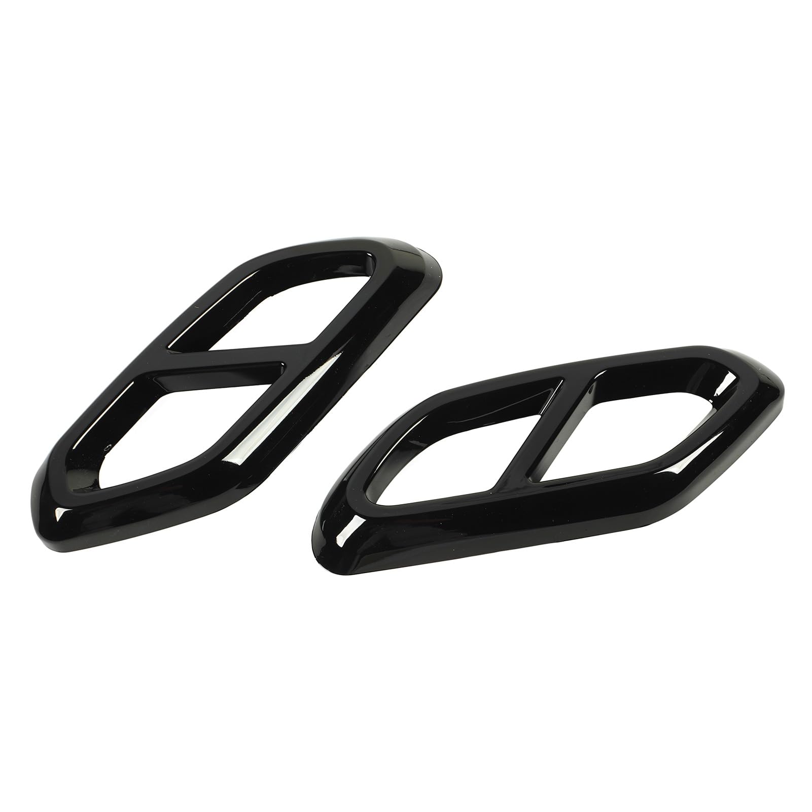 Coperchio del Silenziatore del Tubo di Scarico, Rivestimento del Tubo di Coda dello Scarico Trim Resistente Ai Graffi per la Classe GLC X254 (Nero lucido)