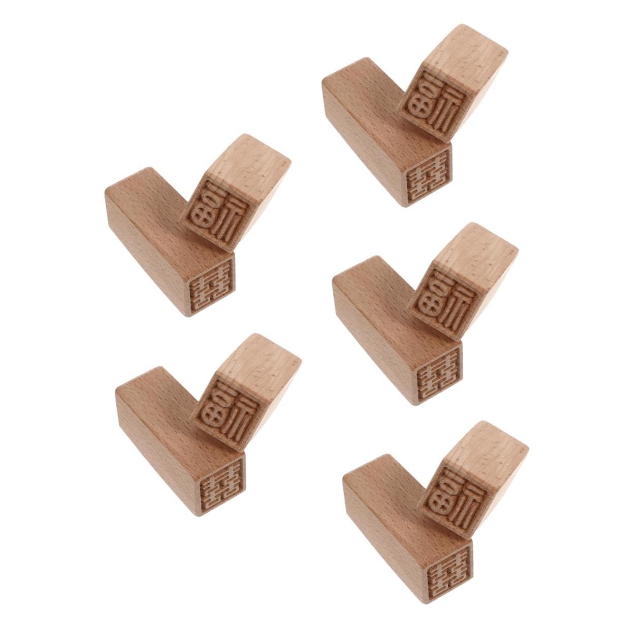 Operitacx 10piezas Sellos De Pastel De Madera Para Patrones Auspiciosos Para Decoración De Tartas y Manualidades Herramientas De Hornear Prácticas y Fáciles De Limpiar