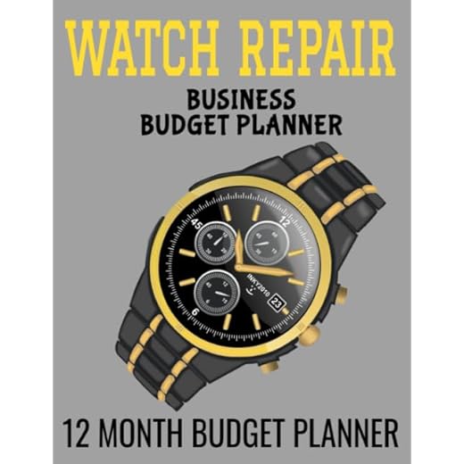 Watch Repair Business 12-Month Budget Planner