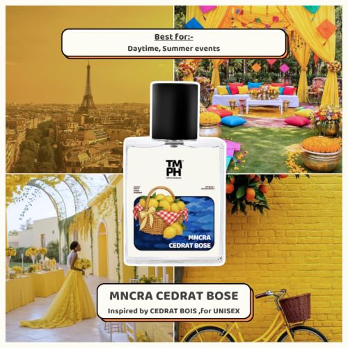 Image of TMPerfumehouse MNCRA cedrat bose DP for Men & Women | Citrusy, Fruity & Long Lasting Perfume Spray | Woody, Fruity & Citrus Fragrance | Luxury Gift for Him & Her | TMPH | 50ml