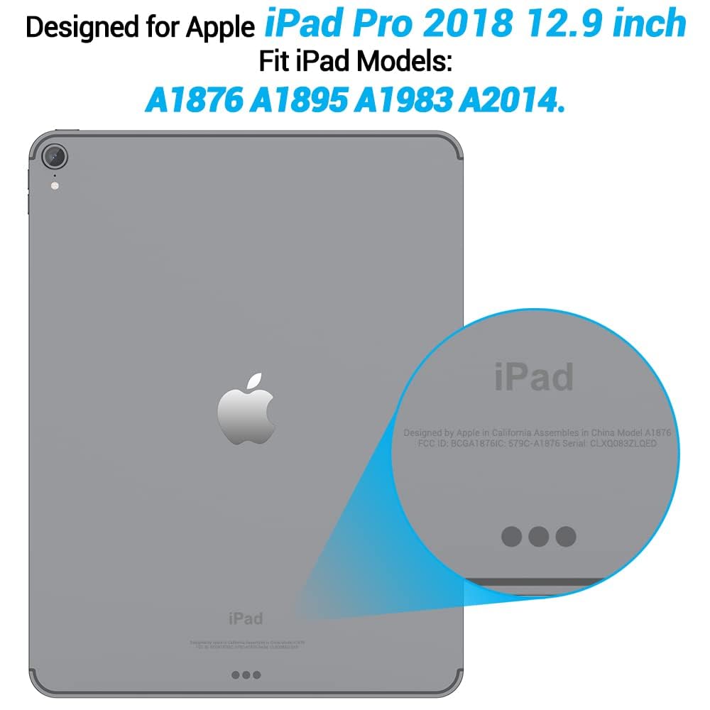 IPad Pro 12.9'' 2018 Clear Case, Asgens Transparent Silicone Case