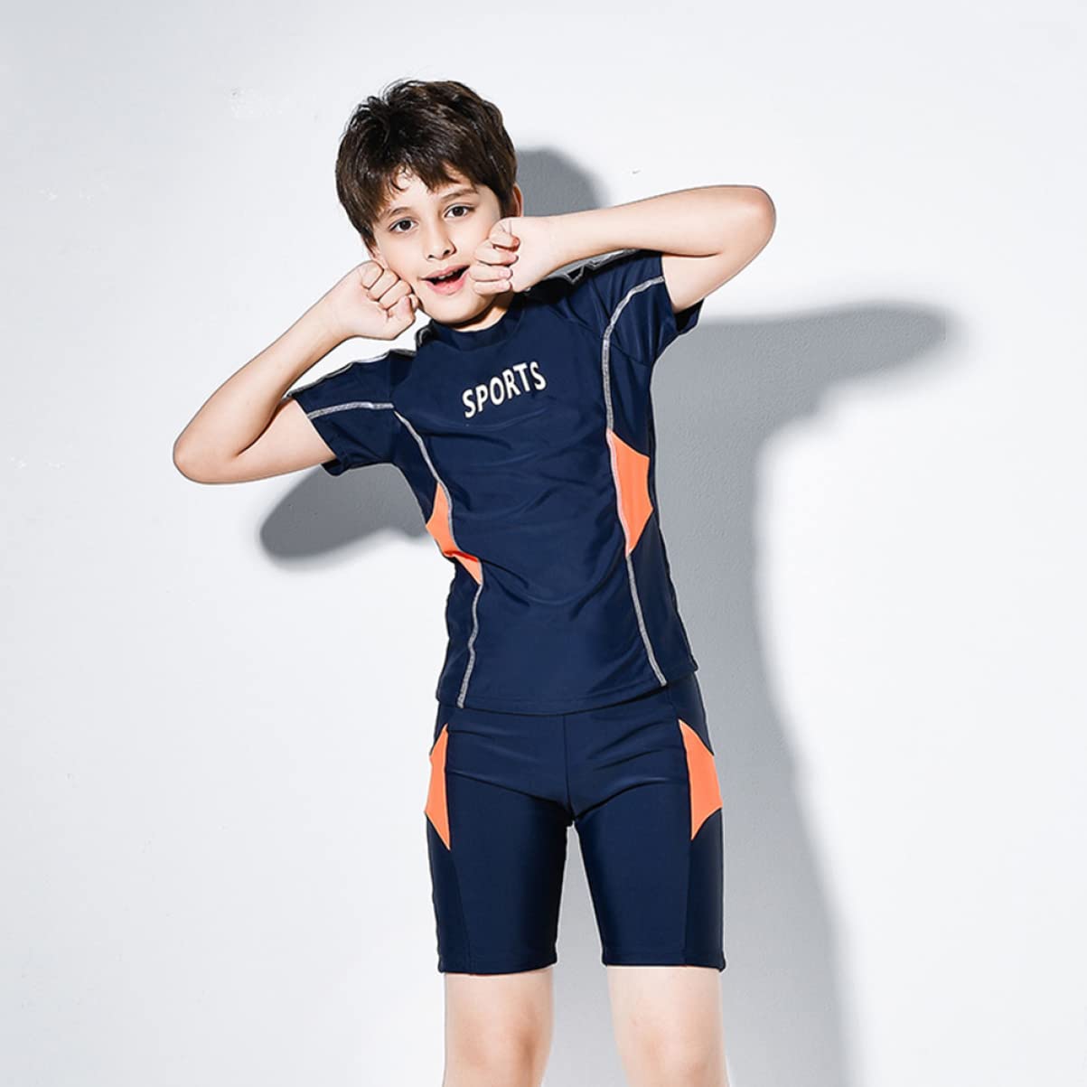 1 Set Costume Da Bagno In Nylon Pantaloni Da Nuoto Dropshipping Per Ragazzo