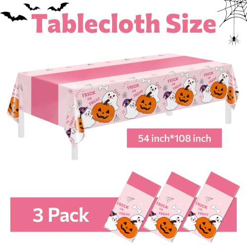 Image of Childom 3 Pack Halloween Tablecloth Rectangle Table,Halloween Decorations