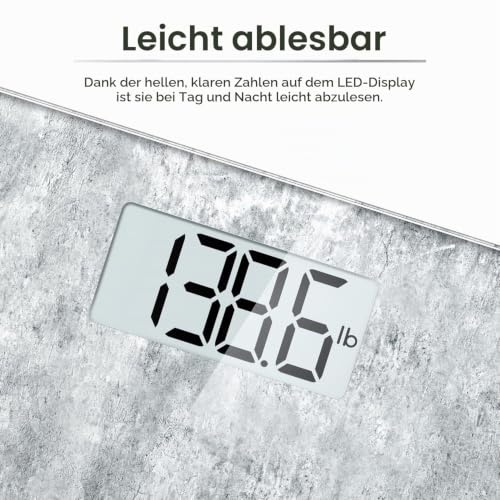 RENPHO Personenwaage, Körperwaage mit Hochpräzisions-Sensoren – Ansicht 3